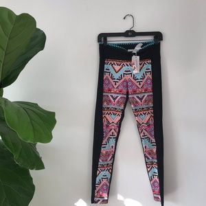 NWT Seafolly Colorful Workout Leggings